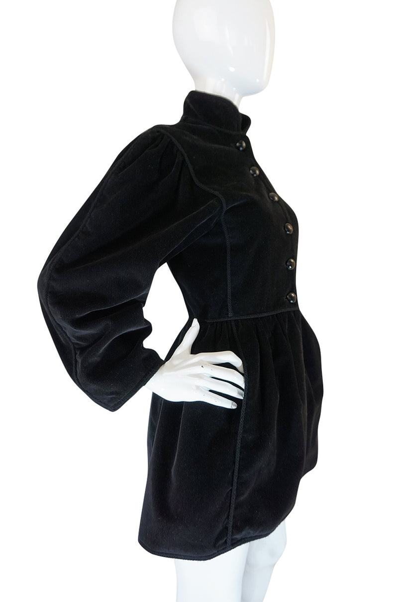 A/W 1976-1977 Yves Saint Laurent Corduroy Russian Collection Coat