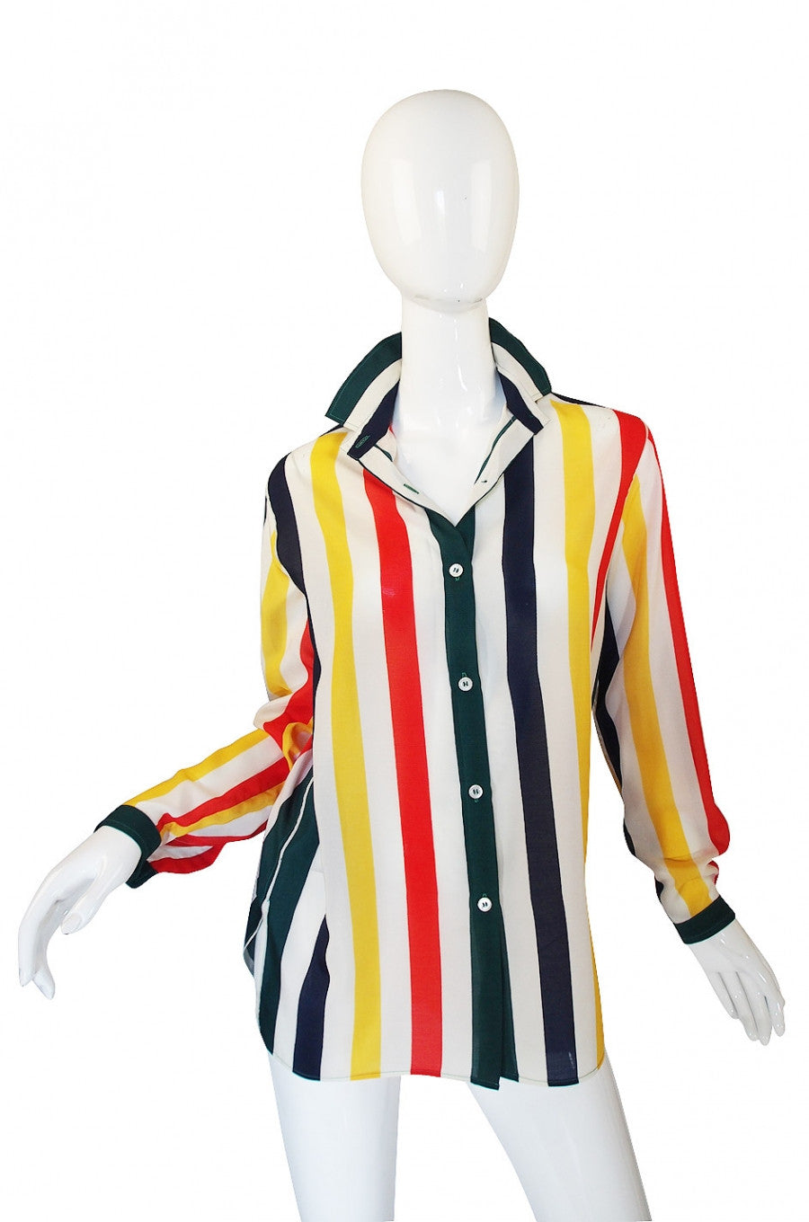 1977 Christian Dior Striped Top – Shrimpton Couture