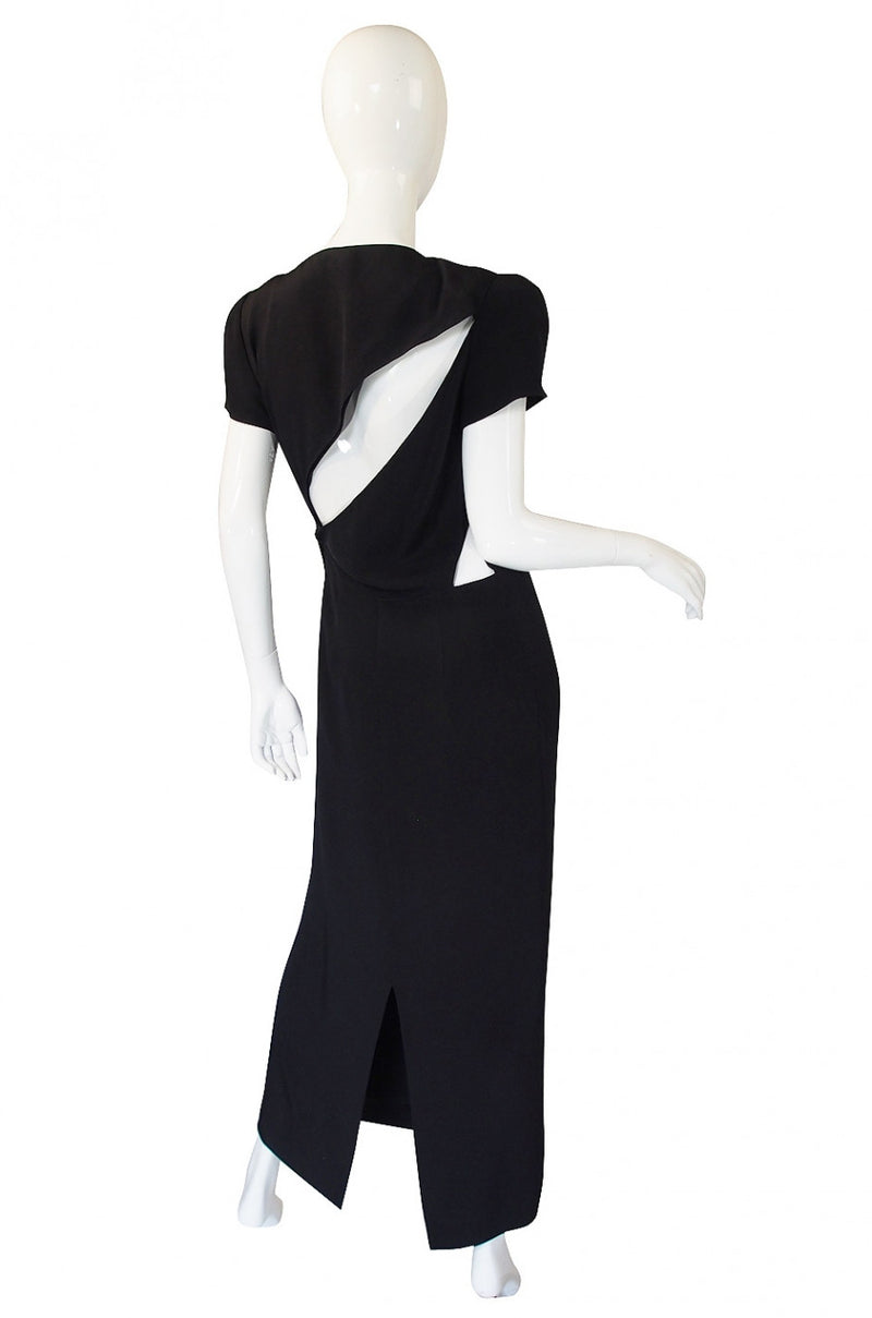 1980s Krizia Back Cut Outs Dress – Shrimpton Couture