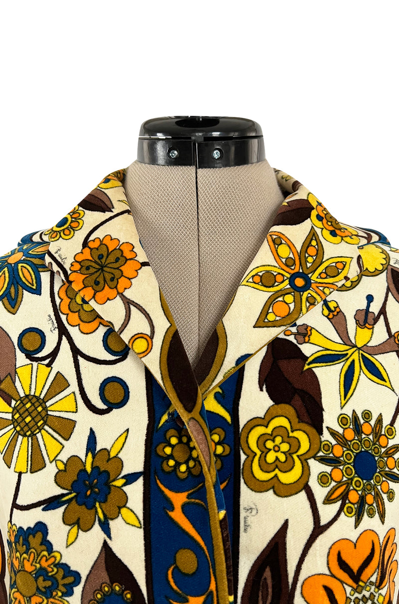 Emilio Pucci Printed Velvet Sleeveless Jacket