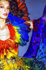 Alexander mcqueen 2024 rainbow dress