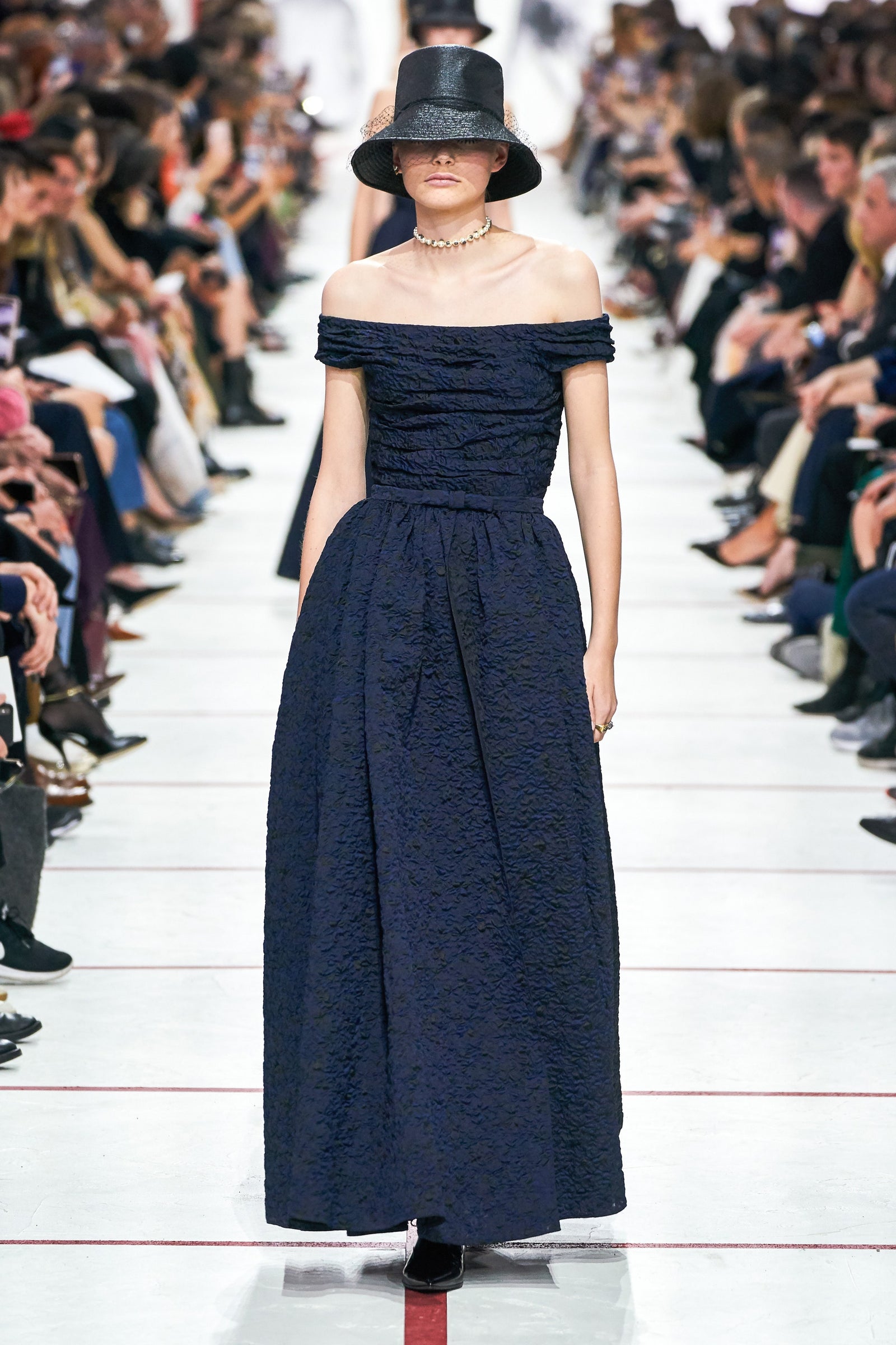 Runway Fall 2019 Christian Dior by Maria Grazia Chiuri Deep Blue Bla Shrimpton Couture