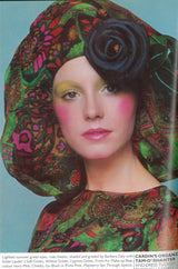 1971 Pierre Cardin Couture Printed Silk Organza Ruffled 'Roundel' Hem Dress